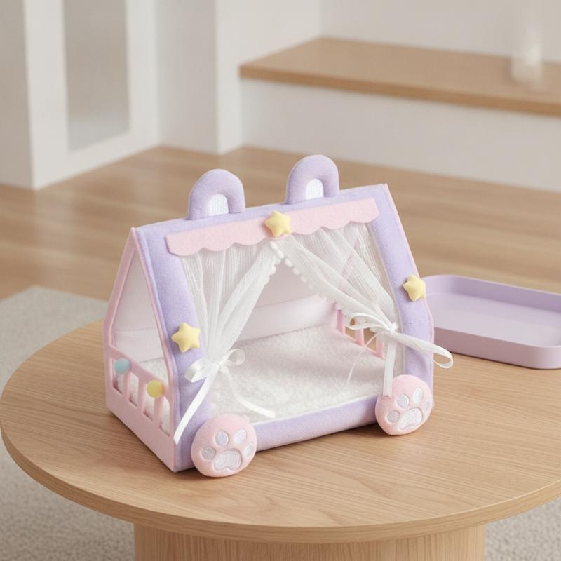 Resin Art Baby - Puppenzelt-Bett Niedliches Kleines Frisches Baumwoll-Puppenbett Kreative