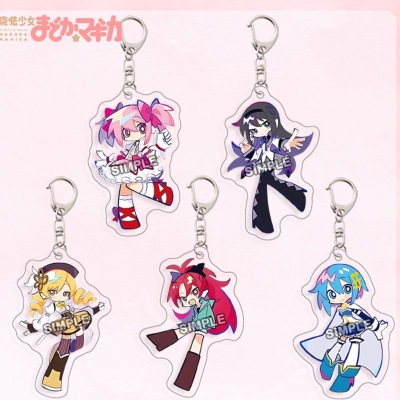 Resin Art Hanging - Puella Magi Madoka Magica Kaname Acryl-Schlüsselanhänger,