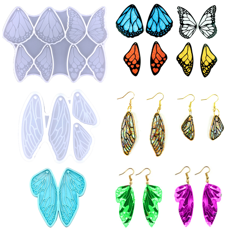 Resin Art Kit With Molds - Schmetterlingsflügel Ohrringe Silikonform Schmetterling Harzform für