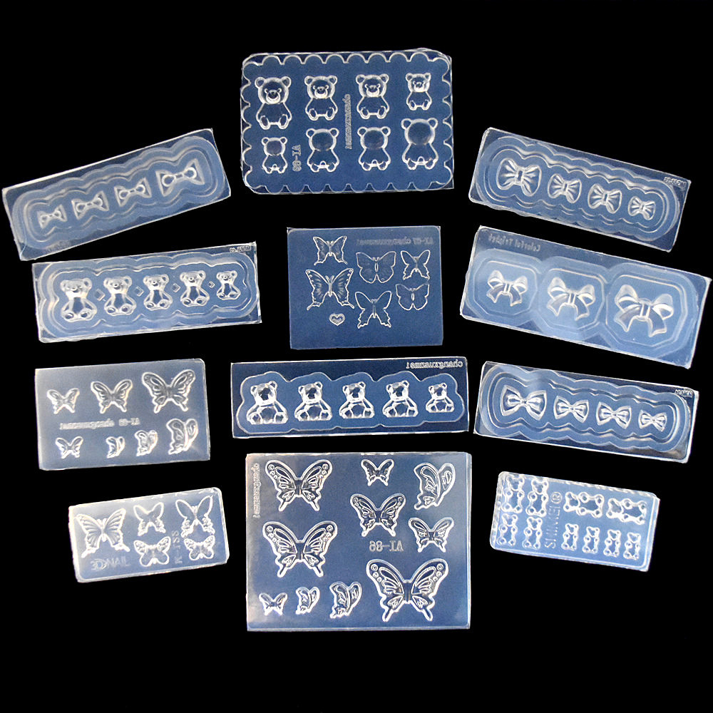 Resin Art And Jewelry - SNASAN Süße Schmetterling Schleife Bär Silikonform