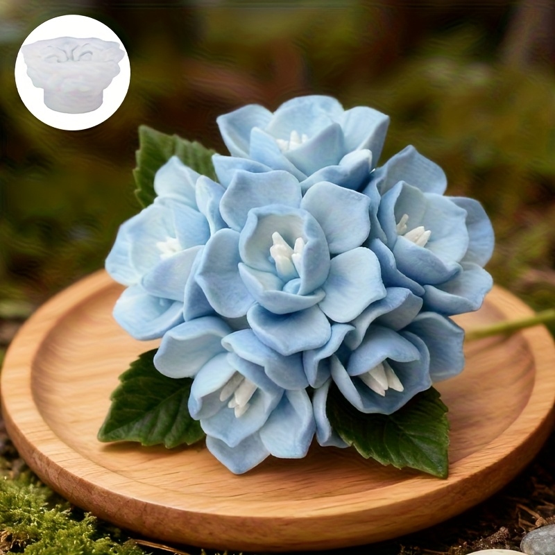 Resin Art Kit With Molds - 1 Silikonform für Hortensienkerzen, geeignet für
