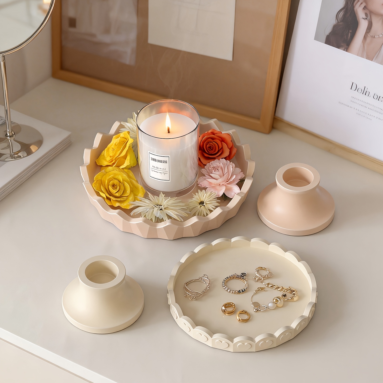 2-teiliges Silikon-Tablettform – Resin Art Kit With Molds Bewertung und Preis