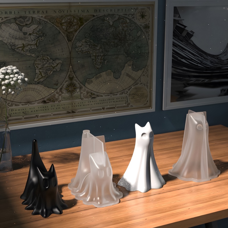Geisterkatze Halloween Desktop – Resin Art Kit With Molds Bewertung und Preis