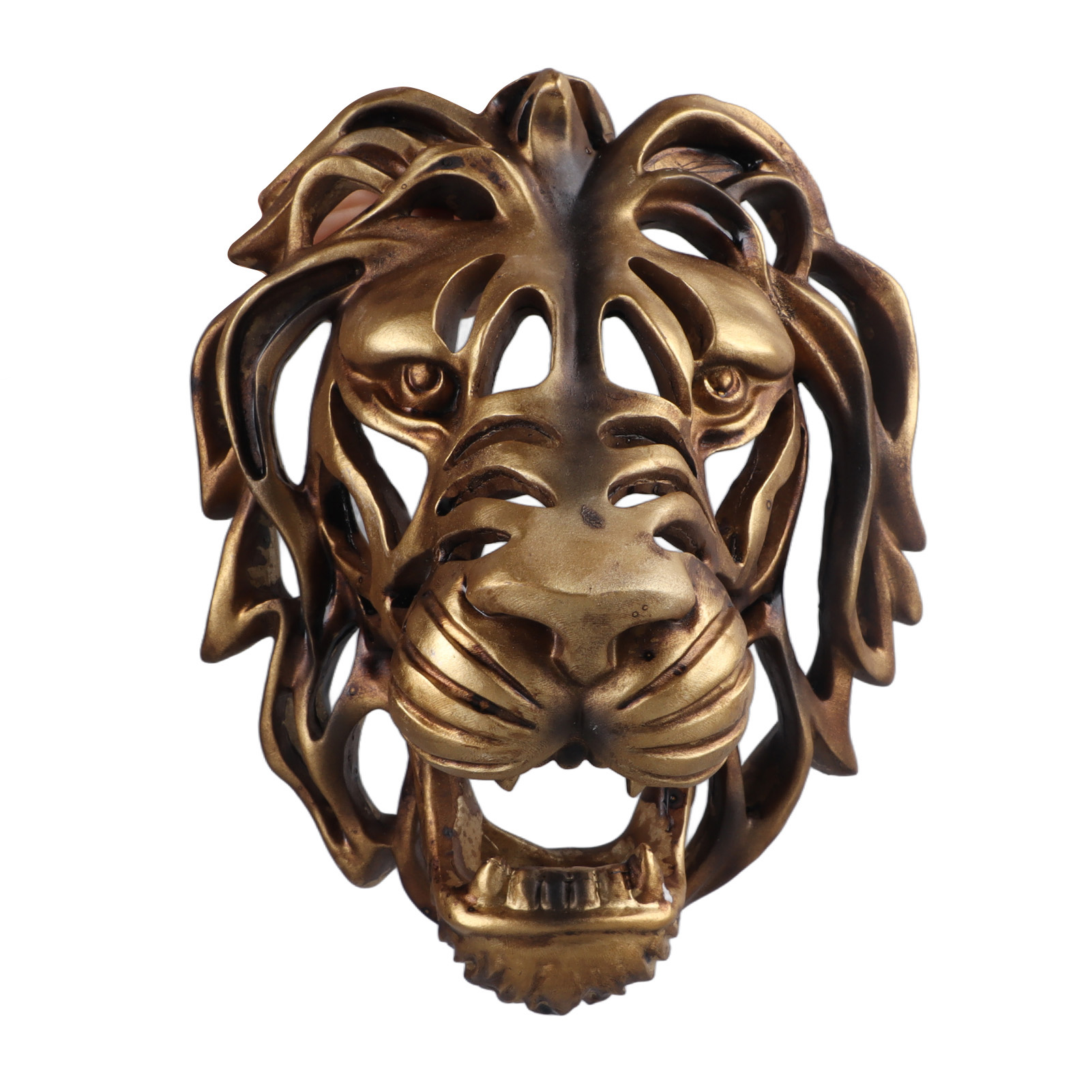 Dekorative Löwenkopf-Wandskulp – Resin Art Sculptures Bewertung und Preis