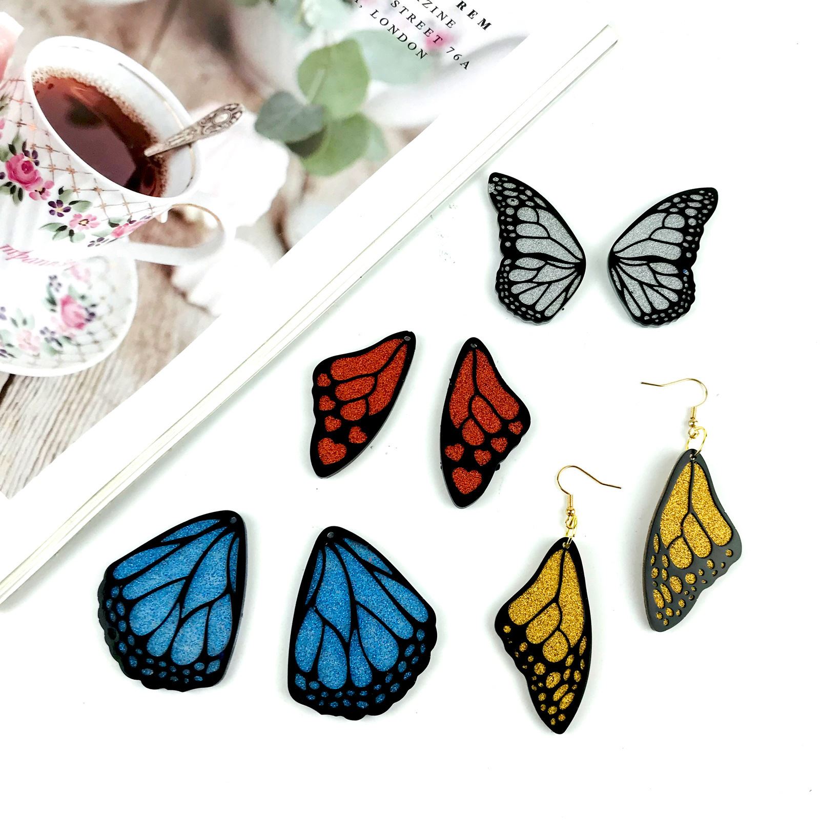 Schmetterlingsflügel Ohrringe  – Resin Art Kit With Molds Bewertung und Preis