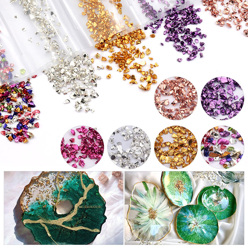 Epoxidharz bunter metallischer – Resin Art And Jewelry Bewertung und Preis